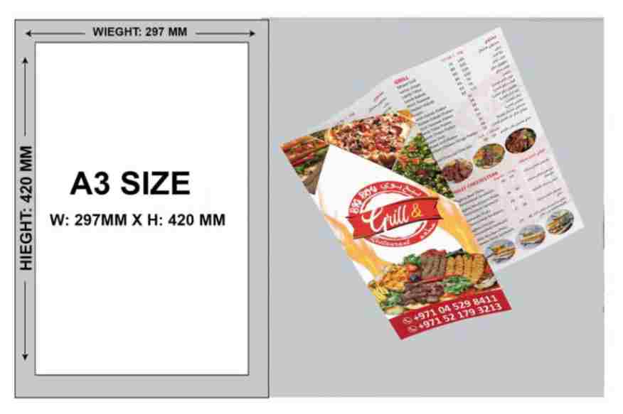 Affordable A3 flyers printing in Dubai with same-day printing options and fast delivery
