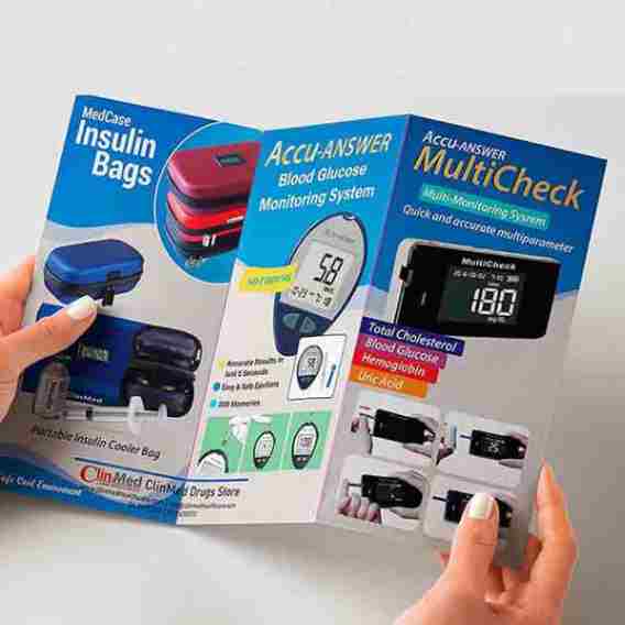 A4 3 folding Brochure printing