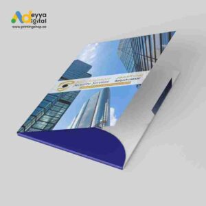 Customized folder printing services in Dubai, providing professional and stylish presentation solutions.