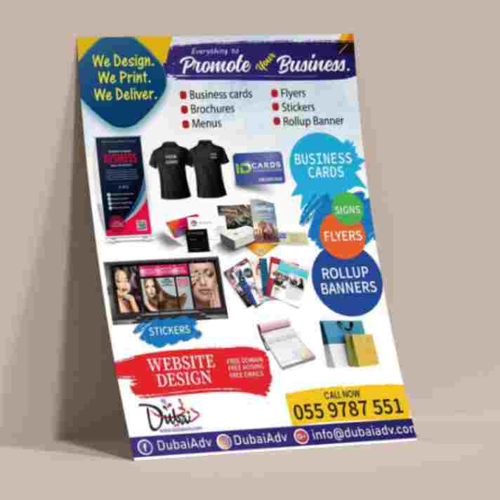 Urgent same-day printing of A4 flyers in Dubai for events, promotions, and marketing campaigns