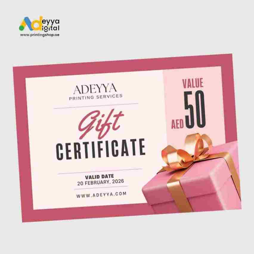 Custom gift certificate Printing in Dubai - Gift Vouchers Printing | Vouchers Printing in Dubai​. Personalized vouchers for special occasions, events, and marketing campaigns