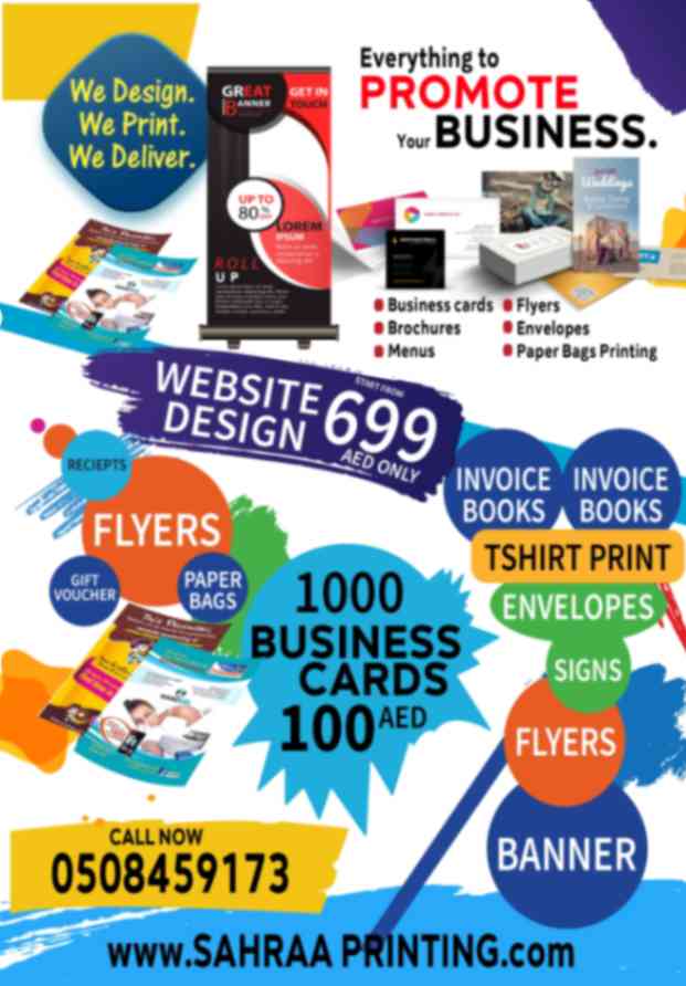 A5 Flyer Printing in Dubai